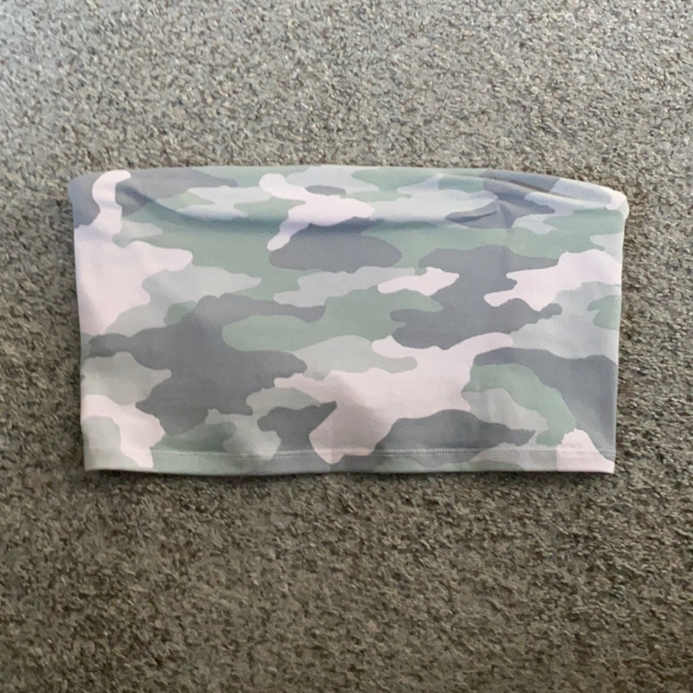 Aerie camo tube top. Size medium.
